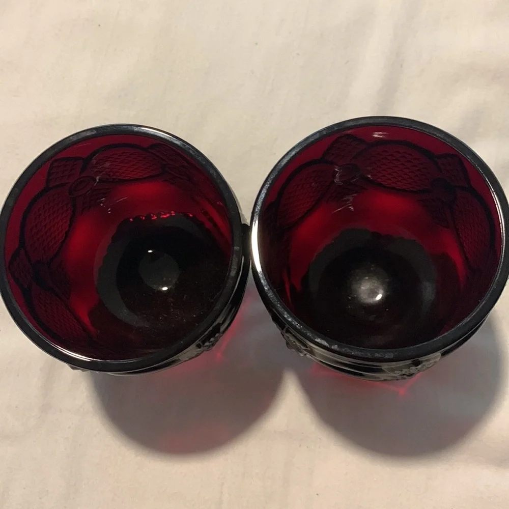 VTG AVON Ruby Goblets